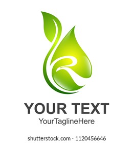 Water and leaf ecology logo.