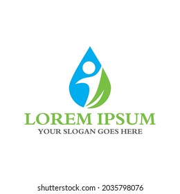 water leaf logo , environment logo