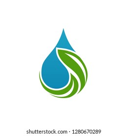 Water Leaf Logo Template Stock Vector (Royalty Free) 1280670289 ...