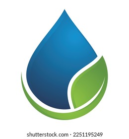 water leaf logo template symbol 2