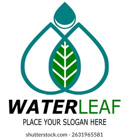 
Water Leaf Logo Vector Images