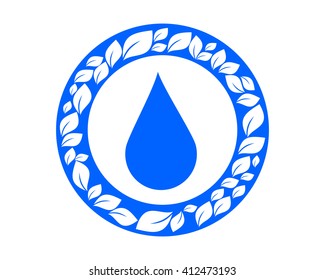 water leaf ornament image icon vector