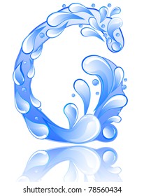 Water letter G
