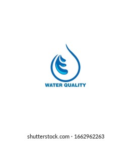 water letter logo design vector