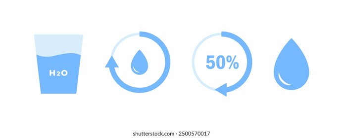 Water level. Water body balance