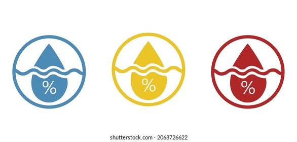 water level icon, vector illustration