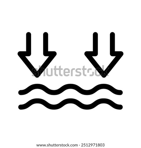 Water Level Icon Vector Symbol Design Illustration