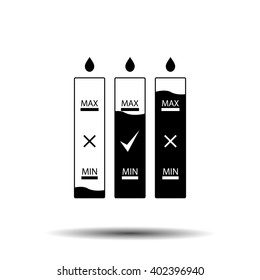 Water Level On An Electric Kettle Icon Label