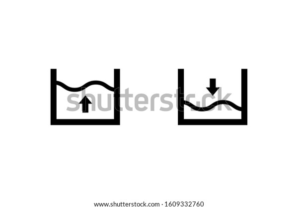 Water Level Sensor Icon Set Clipart Stock Vector Royalty Free