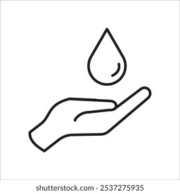 Water of life icon outline vector