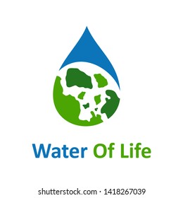 Water Life Poster Logo Vector Illustration Stock Vector (Royalty Free ...