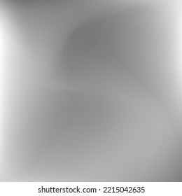 Water Light Blurred Dark Wavy Gradient Background. Liquid Curve Metallic Fluid Curve Swirl Gradient Mesh. Silver Soft Grey Dynamic Smooth Surface. Calm Aluminium Monochromatic Sky Background.