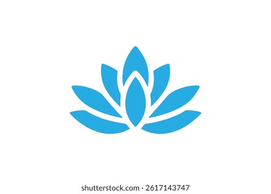 Water lily lotus icon vector silhouette illustration isolated white background