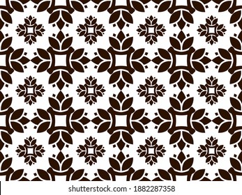 Water lily seamless pattern design