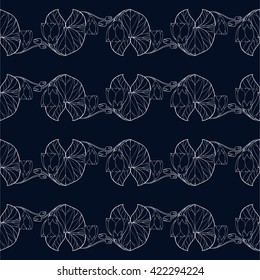 Water lily - seamless wallpaper. Use printed materials, signs, items, websites, maps, posters, postcards, packaging.