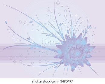 water lily vector background