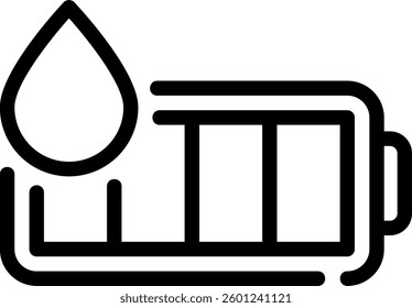 water line icon illustration vector