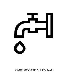 Water line icon. Pixel perfect fully editable vector icon suitable for websites, info graphics and print media.