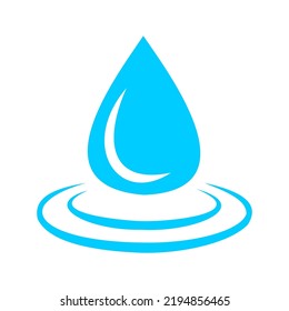 Water line icon vector design template and illustration with editable stroke