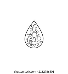 Water Line  Icon. Vector Illustration, Aquatic Signage. Liquid Symbol flat sign