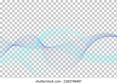 Water Lines Concept Design With Text Space. Elegant Cute Design Without Color  Background. Vector Illustration.