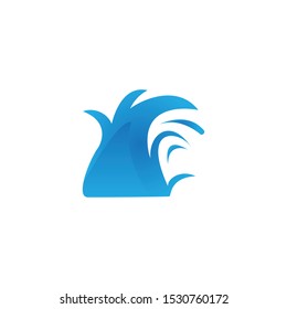 water loggo vektor template ilustration