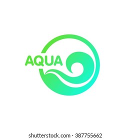 Water logo. Aqua logo. 