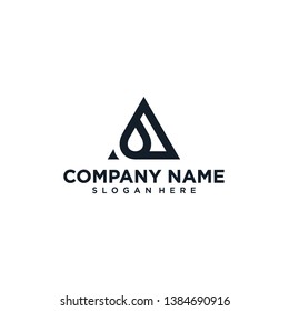 A water logo black white