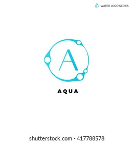 water logo blue best aqua bright eco environment natural energy alternative