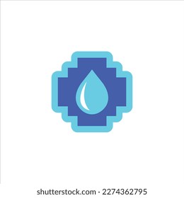 logotipo de agua en la caja