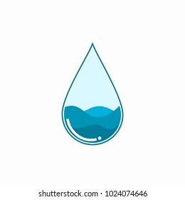 water logo brand vector design