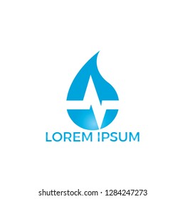 Water logo design. Aqua logo. Environment logo. Water energy and alternative energy logo.