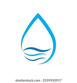 Water Logo Design Graphic Illustration