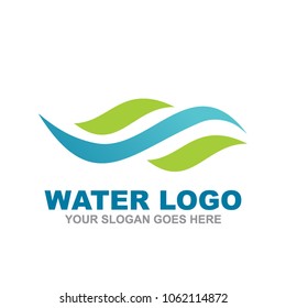 Water logo design icon