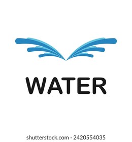 Diseño de logotipo acuático con un concepto moderno