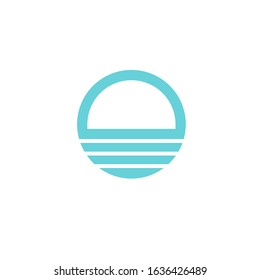 water logo design modern template