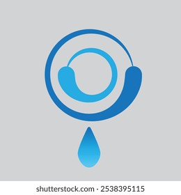 Diseño de logotipo de agua, adecuado para aquellos de ustedes que están en el negocio de la venta de agua o simplemente para un icono adicional para su diseño, date prisa y usarlo