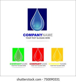 WATER LOGO, DESIGN TEMPLATE