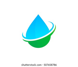 Water Logo Design Template Element