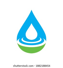 Water Logo Design Template Vector Illustration Stock Vector (Royalty ...