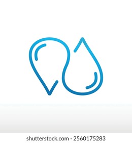 water logo design template vector illustration