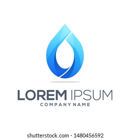 water logo design vector abstract