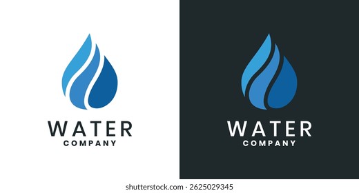 Water logo design vector icon