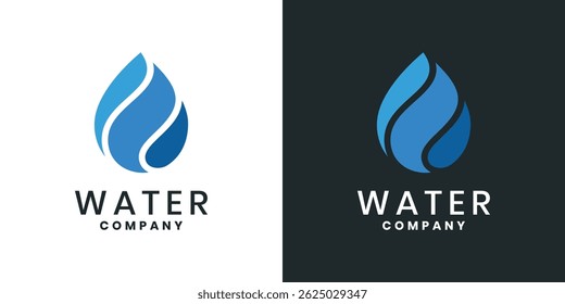 Water logo design vector icon
