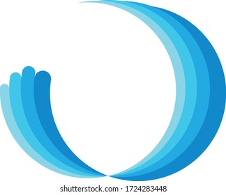 Water logo design vector stock