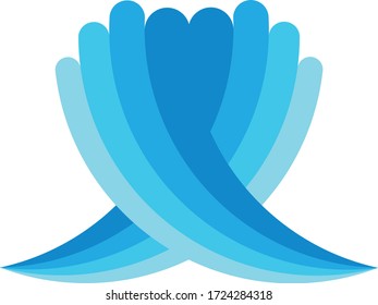 Material vectorial de diseño de logotipo de agua