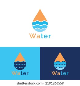 water logo design vector templet.