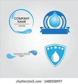 Water logo eco friendly logo, icons, symbol, vector template in EPS 10
