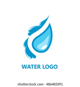 Water logo, Fresh aquatic logo concept
