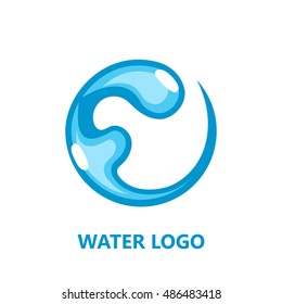 Water logo, Fresh aquatic logo concept